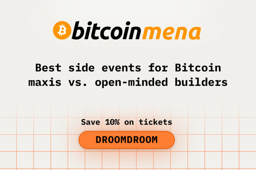 Best side events for Bitcoin maxis vs. open-minded builders Mena